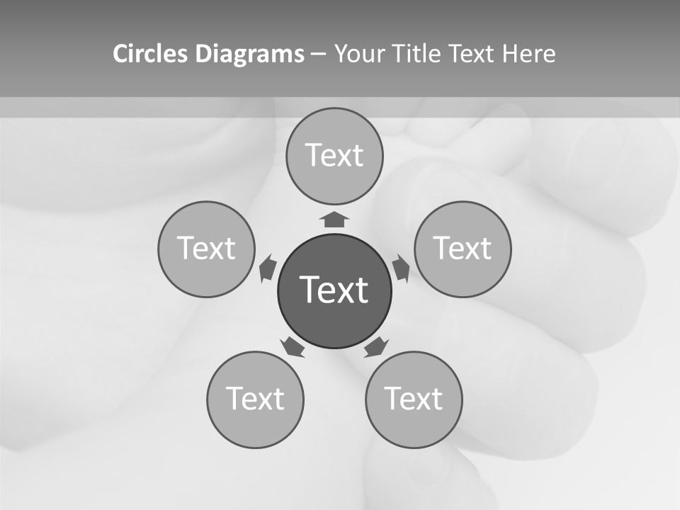 Child And Mother Security Child Foot PowerPoint Template