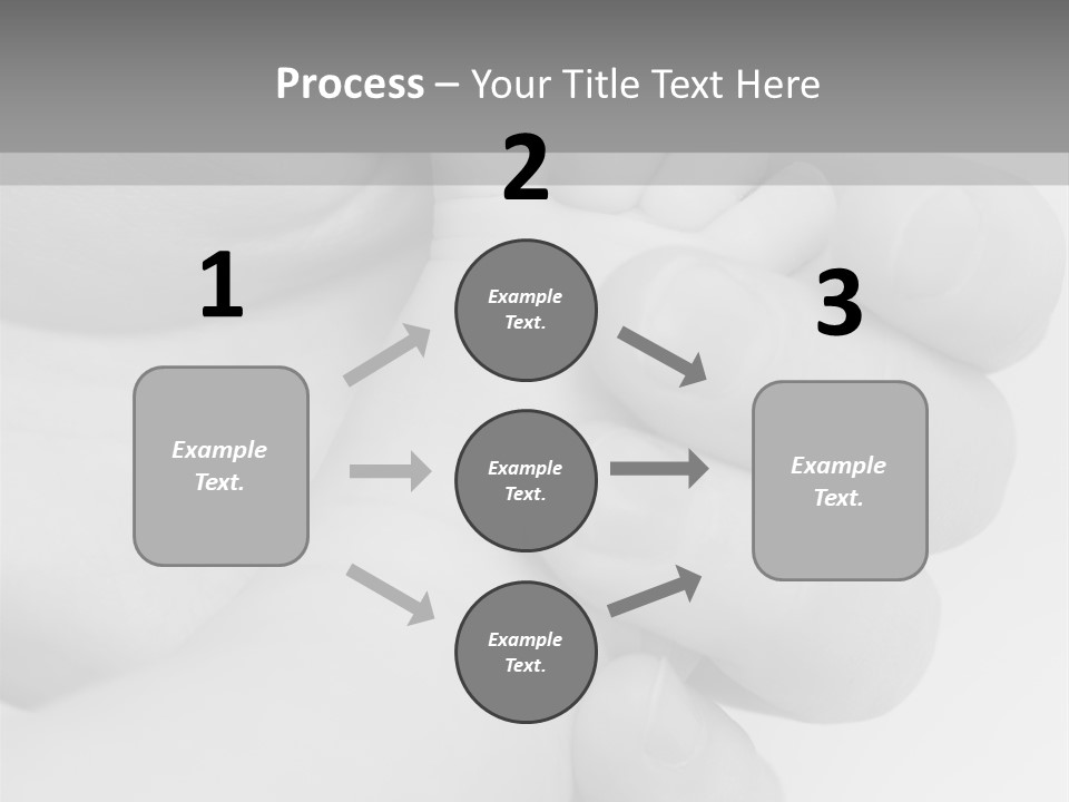 Child And Mother Security Child Foot PowerPoint Template