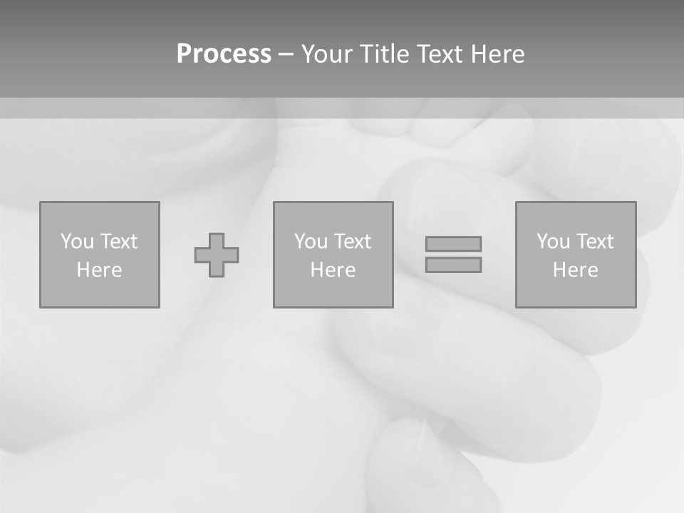 Child And Mother Security Child Foot PowerPoint Template