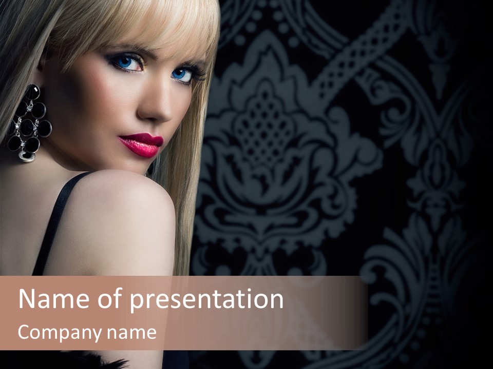 Lips Lovely Celebrate PowerPoint Template