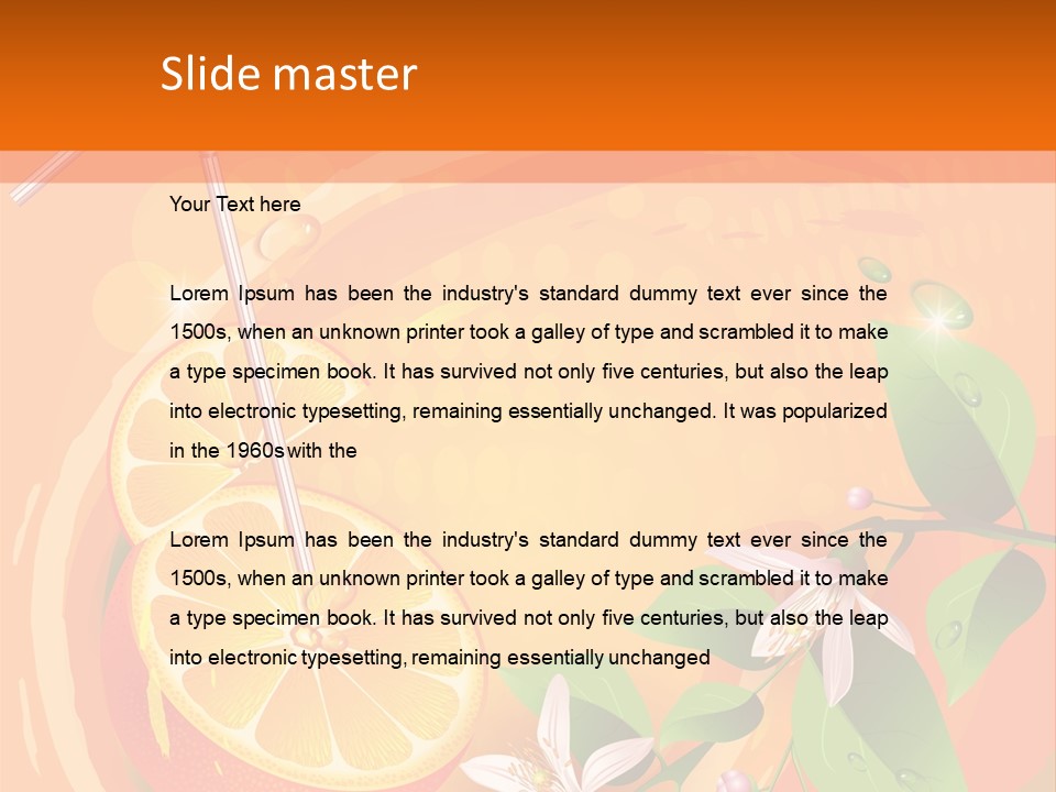 Tropical Organic Tropic PowerPoint Template