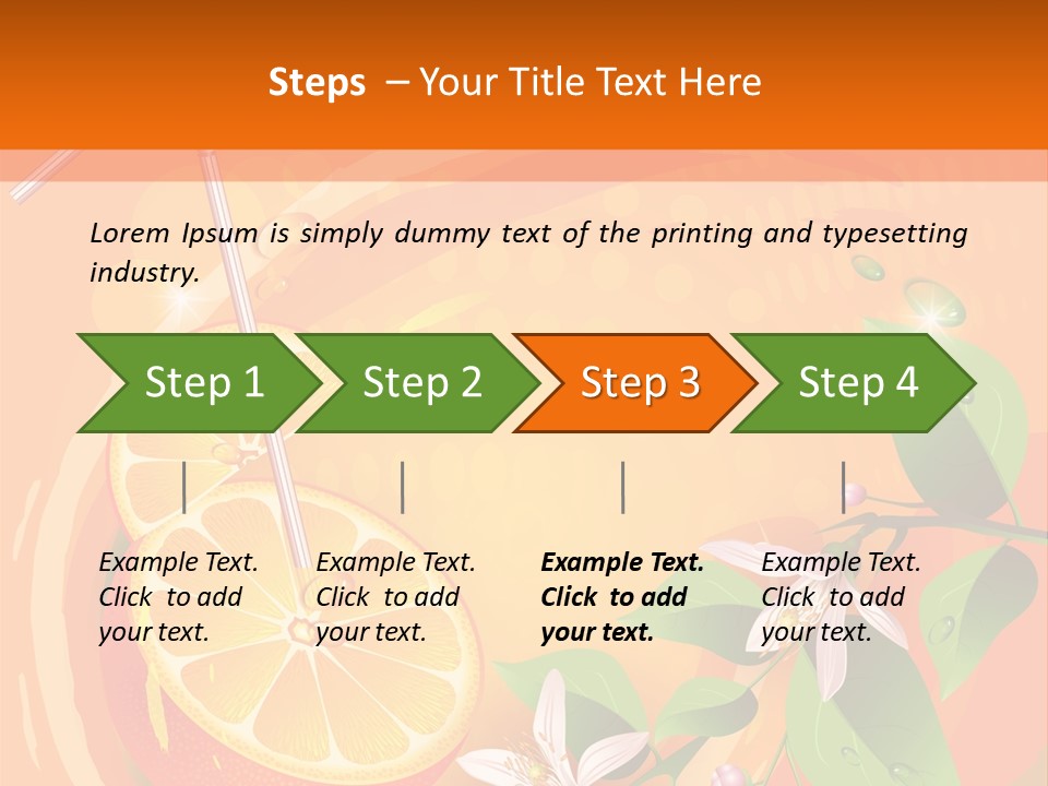 Tropical Organic Tropic PowerPoint Template