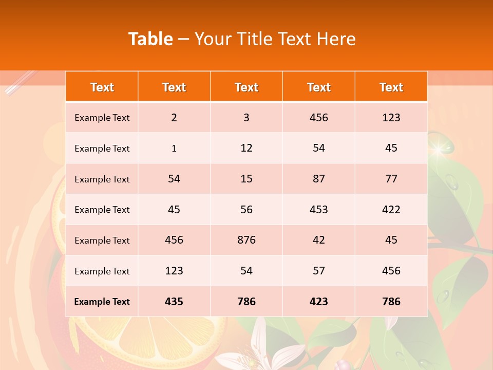 Tropical Organic Tropic PowerPoint Template