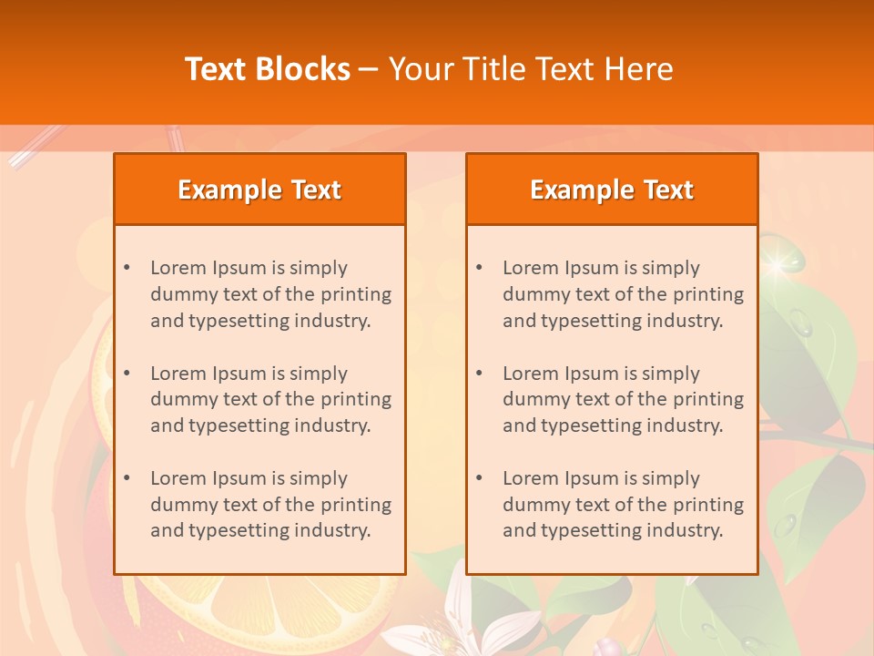 Tropical Organic Tropic PowerPoint Template