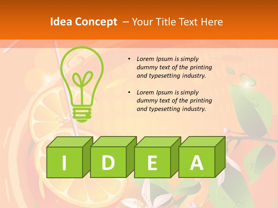 Tropical Organic Tropic PowerPoint Template