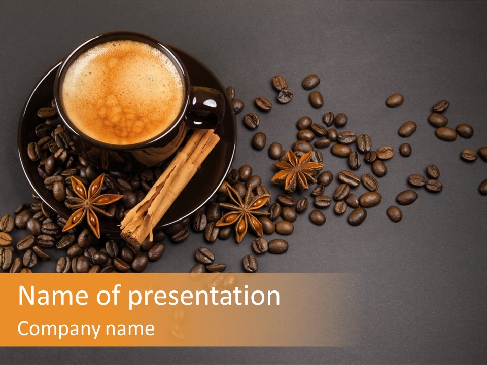 Closeup Bistro Plaisir PowerPoint Template