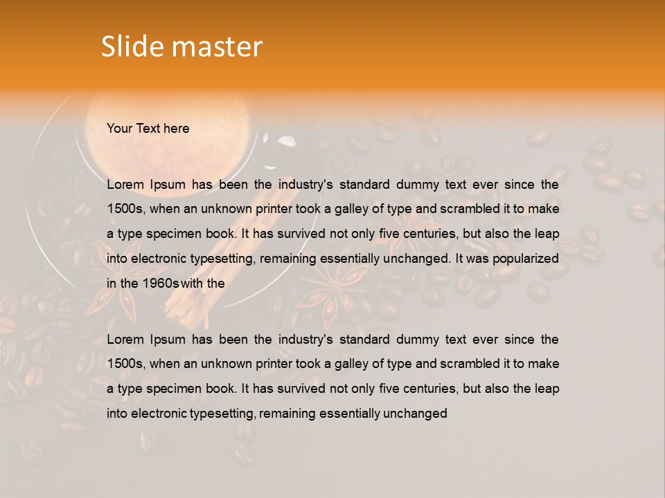 Closeup Bistro Plaisir PowerPoint Template