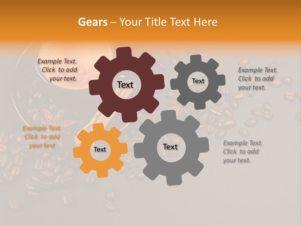 Closeup Bistro Plaisir PowerPoint Template