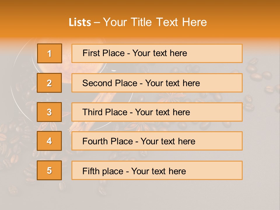 Closeup Bistro Plaisir PowerPoint Template