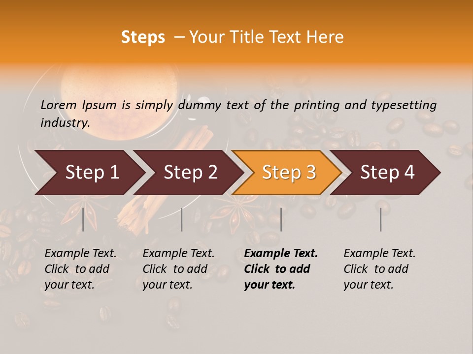 Closeup Bistro Plaisir PowerPoint Template
