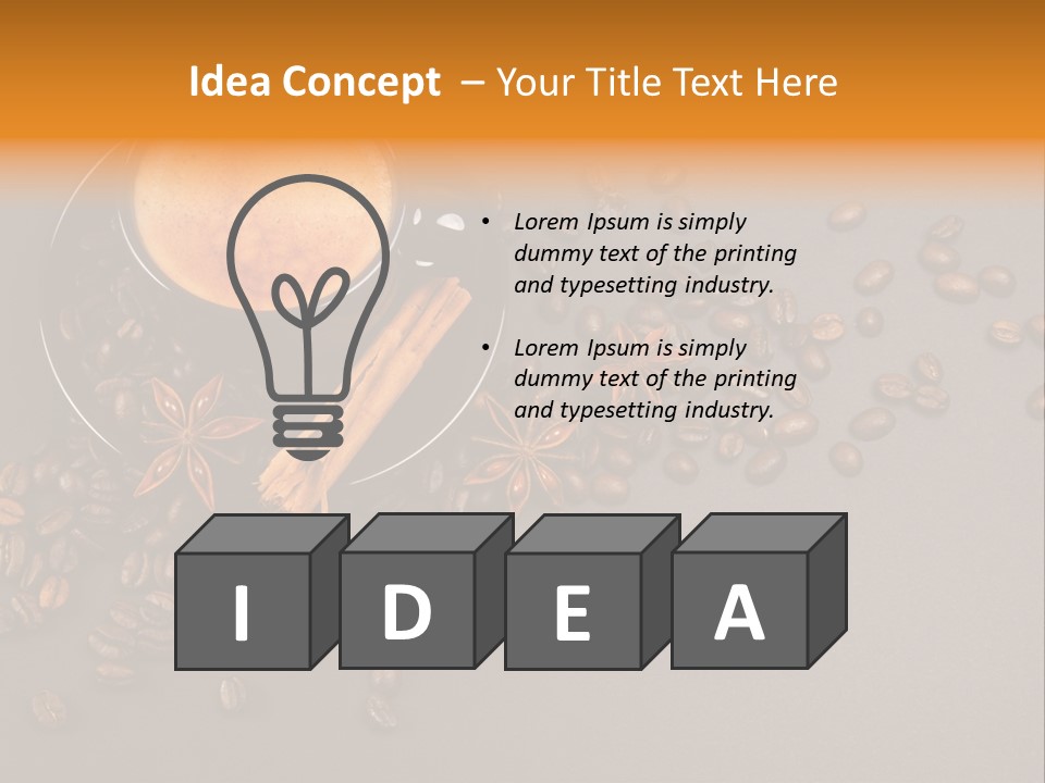 Closeup Bistro Plaisir PowerPoint Template