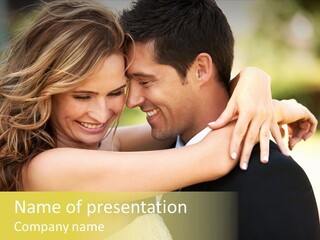 Young Close Wedding PowerPoint Template