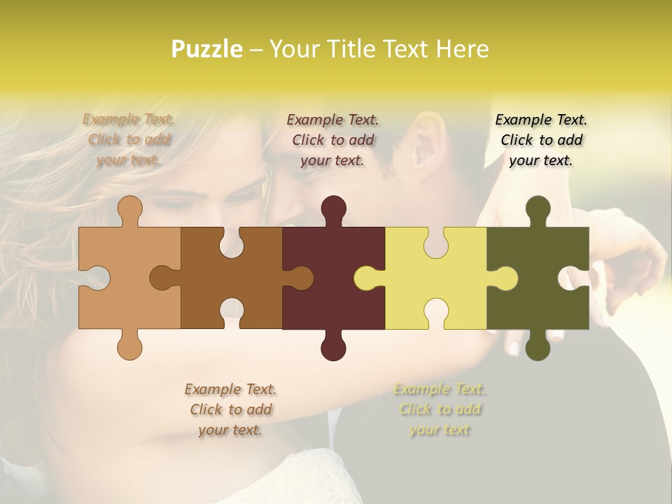 Young Close Wedding PowerPoint Template