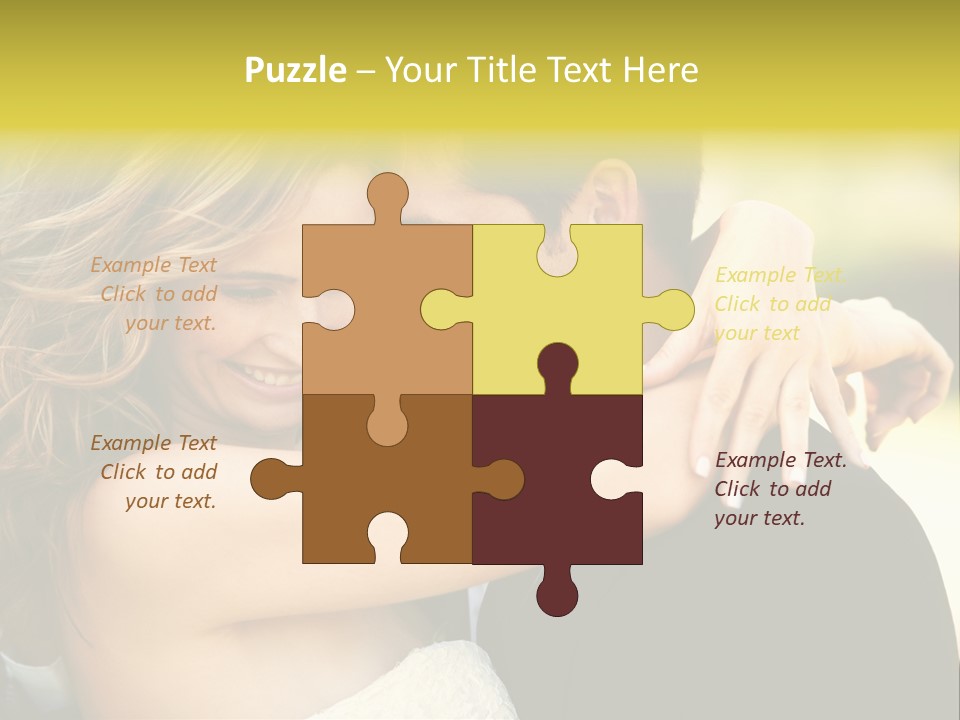 Young Close Wedding PowerPoint Template