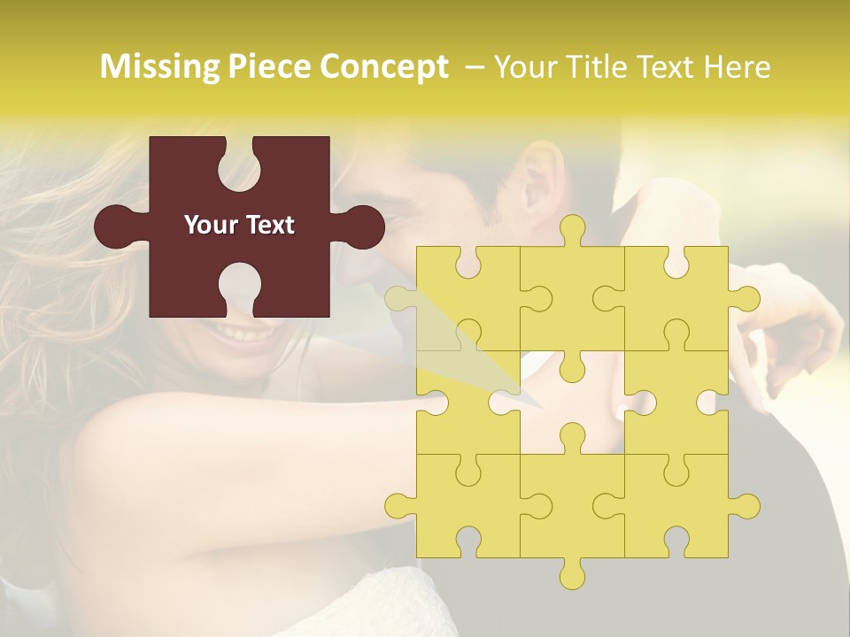 Young Close Wedding PowerPoint Template