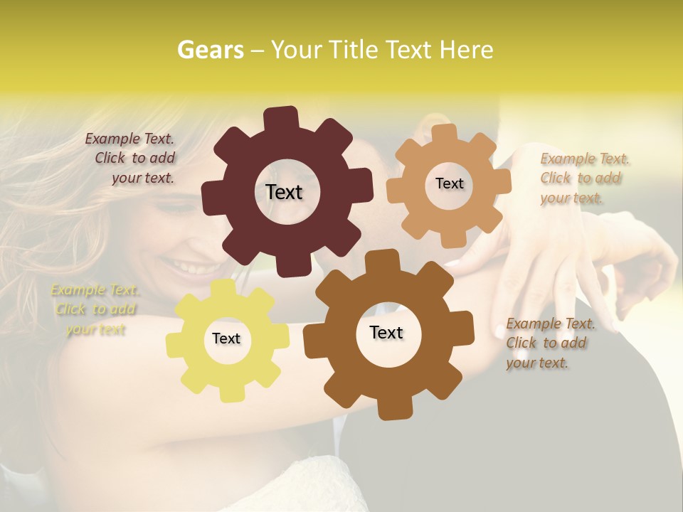 Young Close Wedding PowerPoint Template