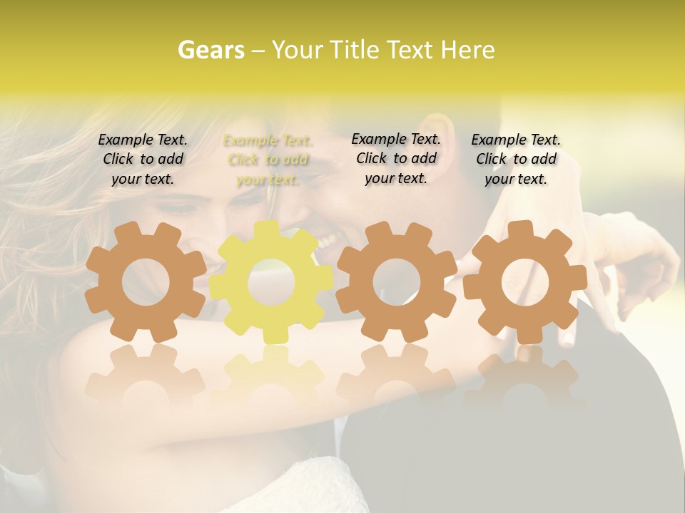 Young Close Wedding PowerPoint Template