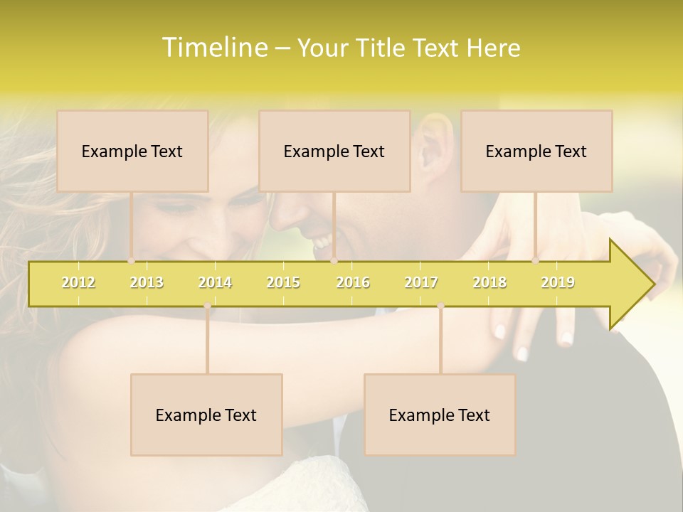 Young Close Wedding PowerPoint Template