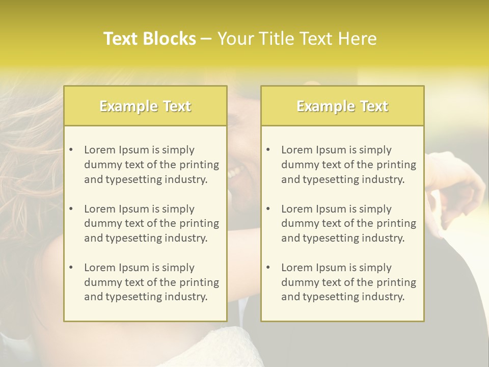 Young Close Wedding PowerPoint Template