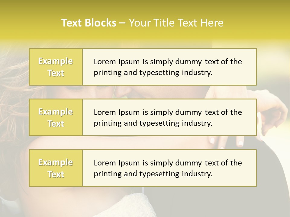 Young Close Wedding PowerPoint Template