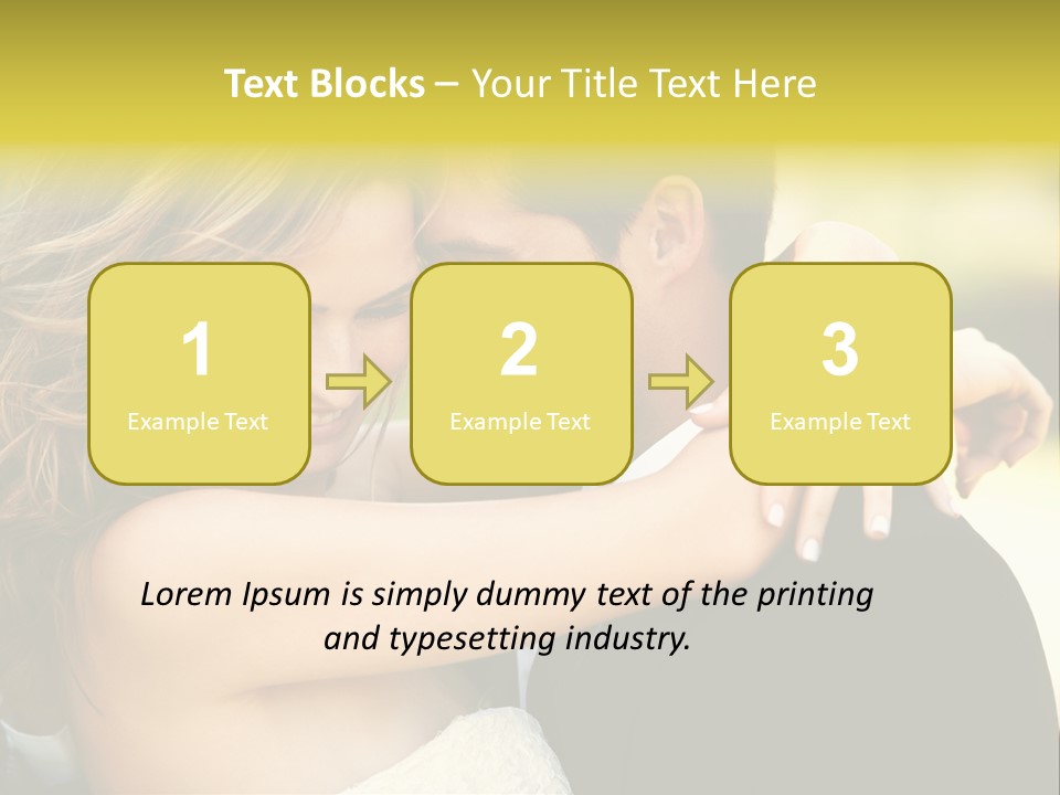 Young Close Wedding PowerPoint Template