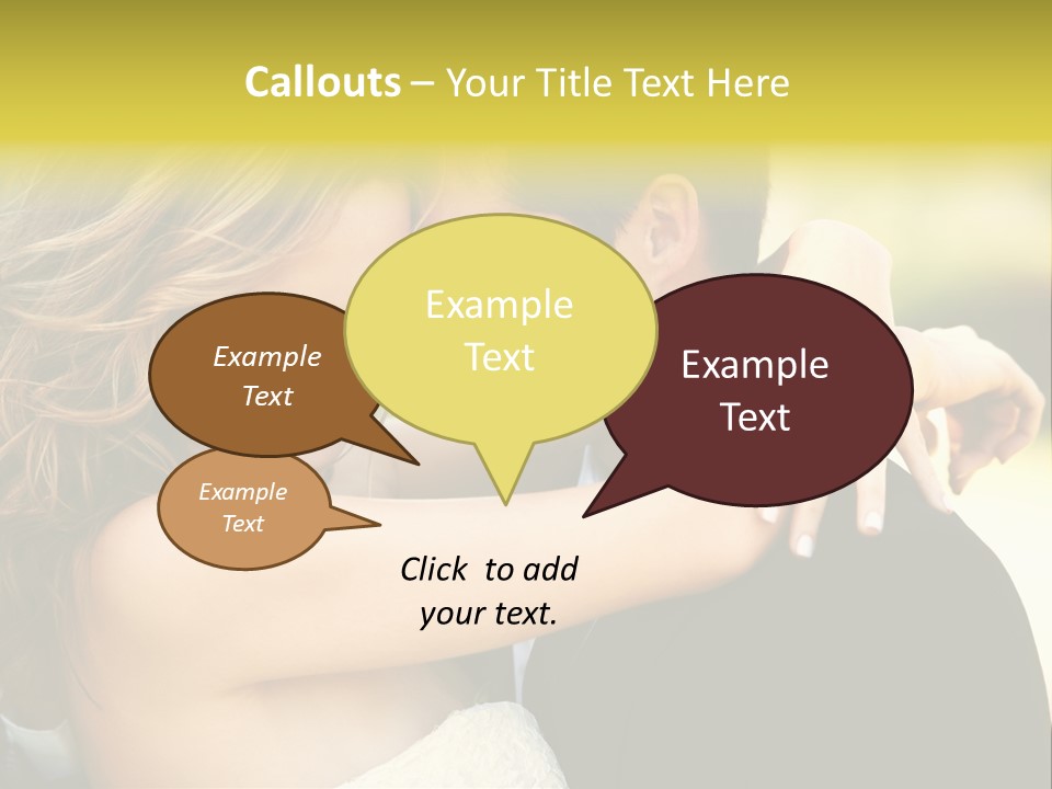 Young Close Wedding PowerPoint Template