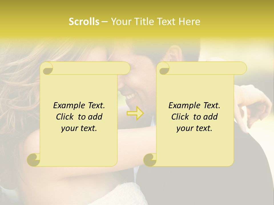 Young Close Wedding PowerPoint Template