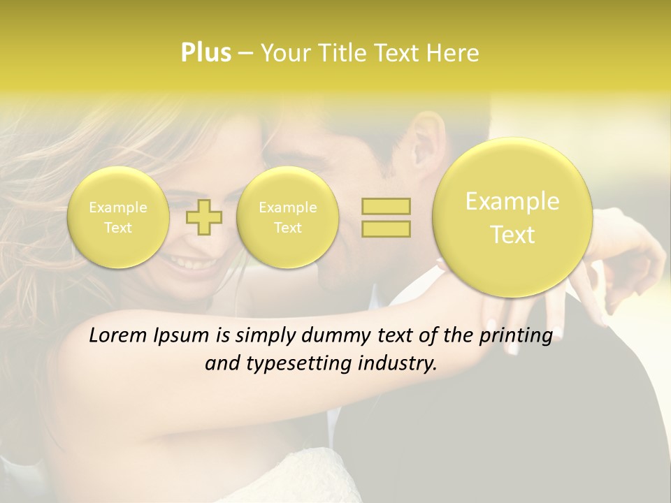 Young Close Wedding PowerPoint Template