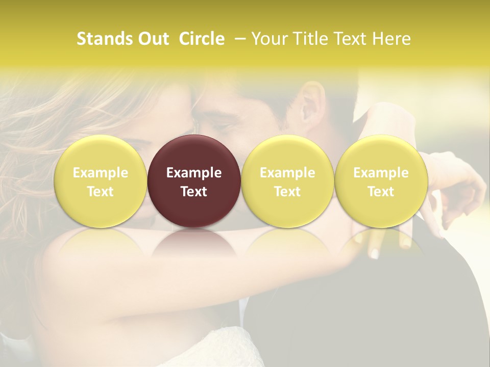 Young Close Wedding PowerPoint Template