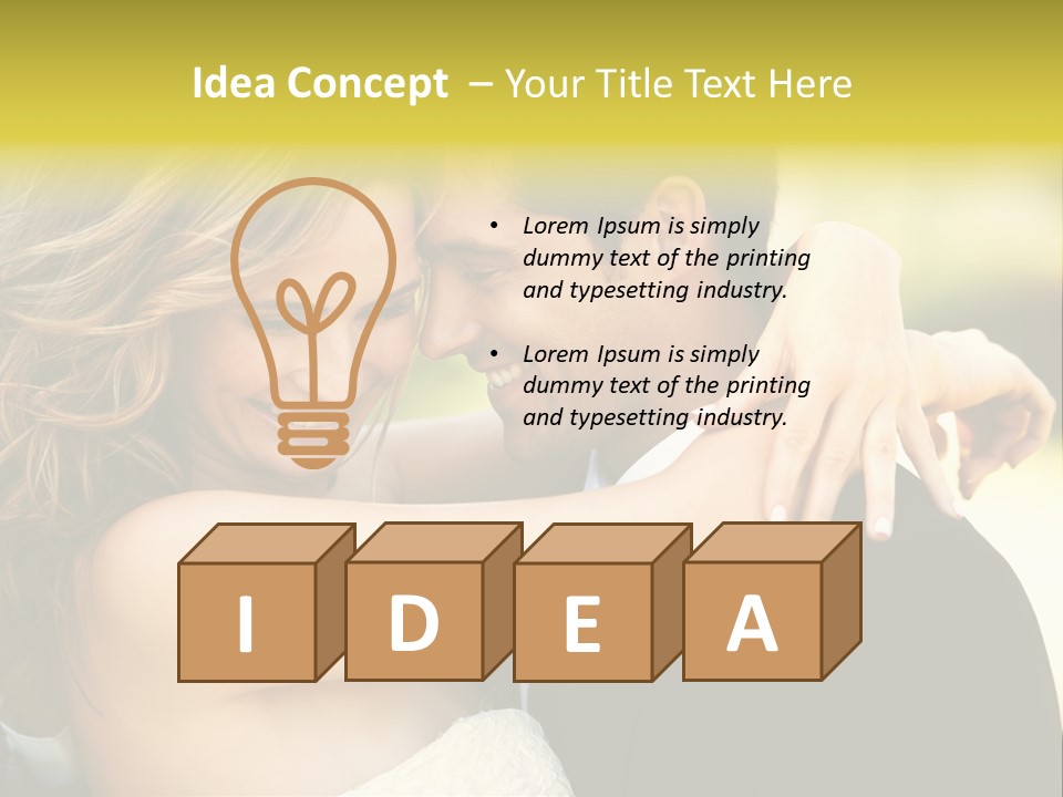 Young Close Wedding PowerPoint Template