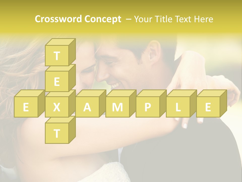 Young Close Wedding PowerPoint Template