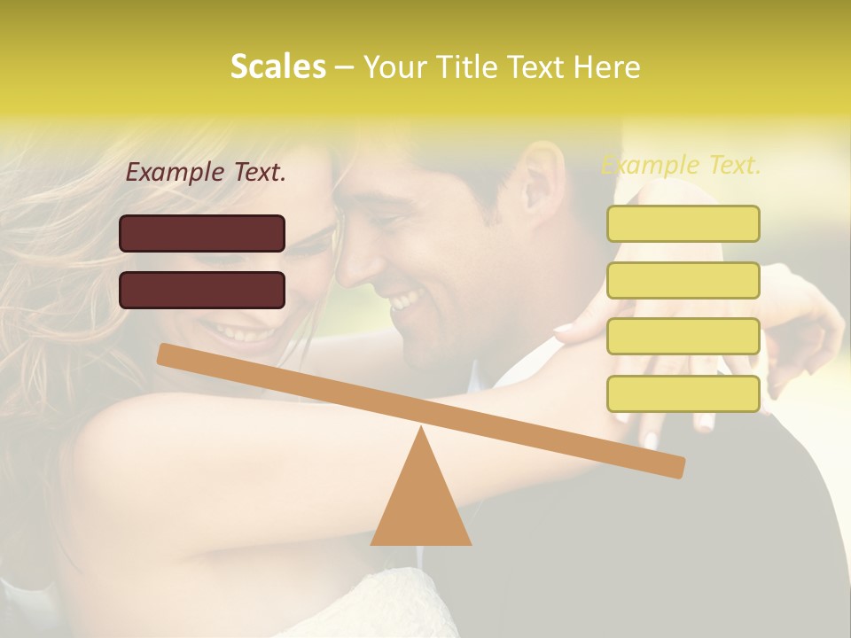 Young Close Wedding PowerPoint Template