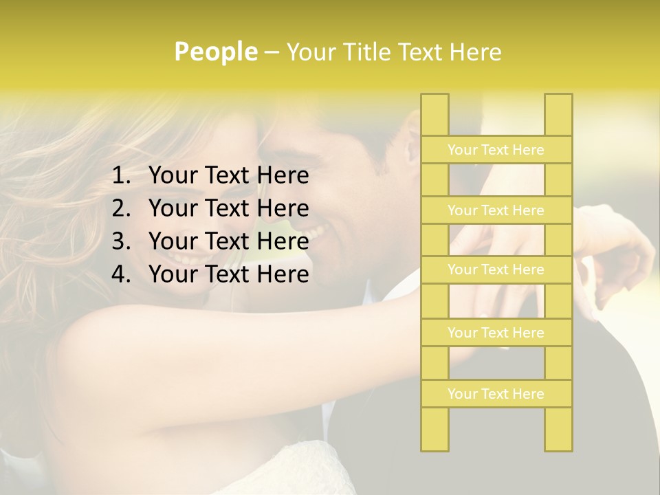 Young Close Wedding PowerPoint Template
