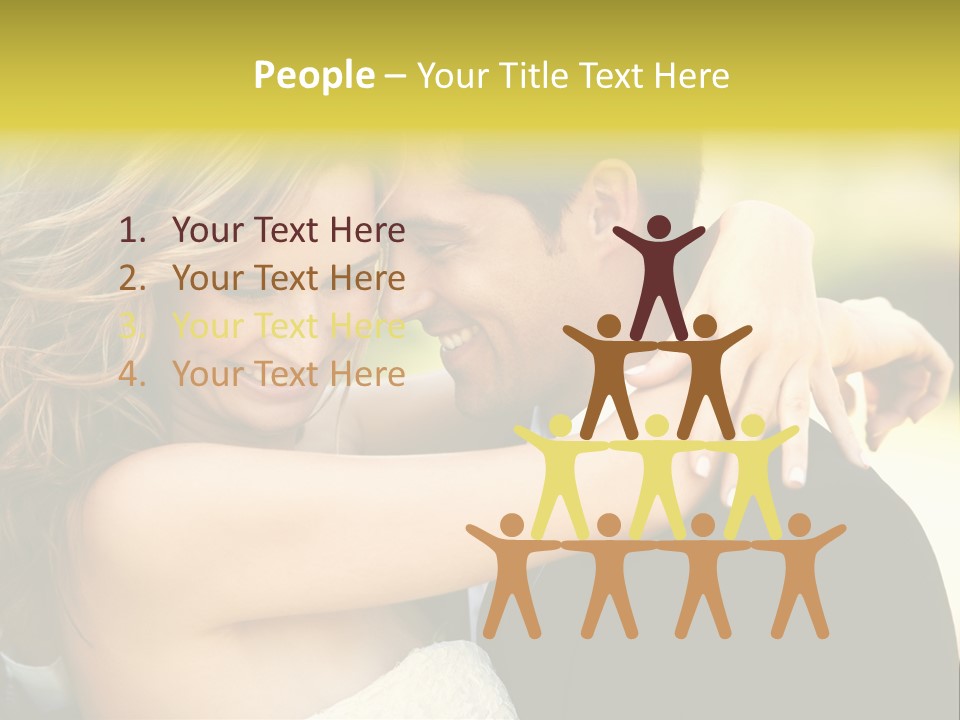 Young Close Wedding PowerPoint Template