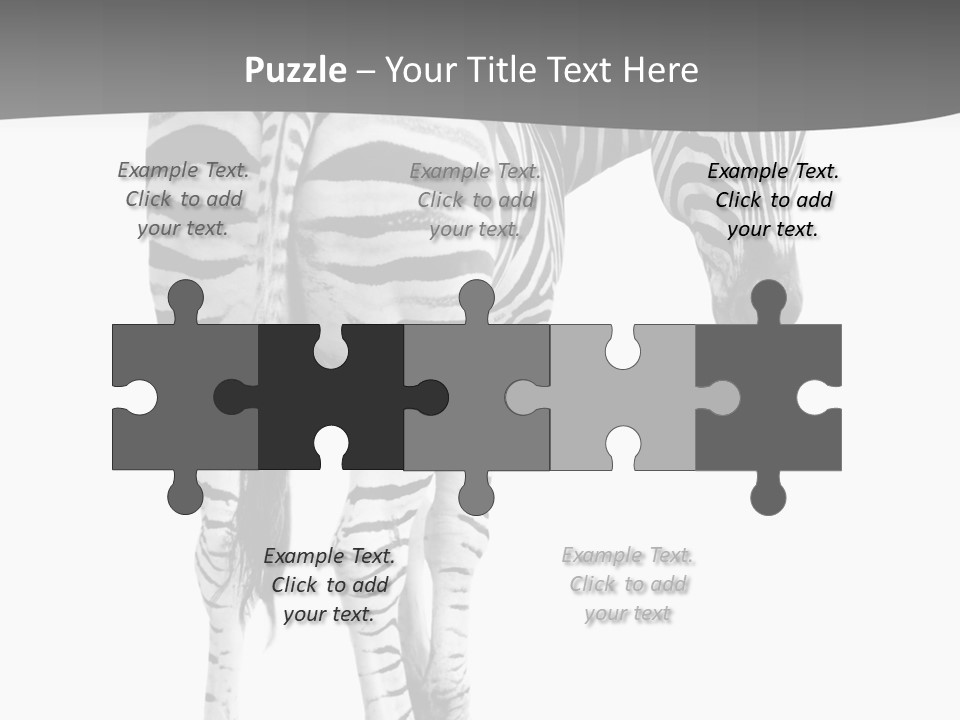 Burchell White Animal PowerPoint Template