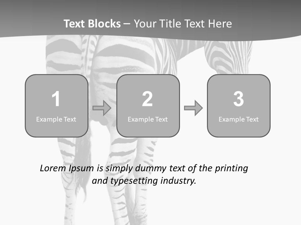 Burchell White Animal PowerPoint Template