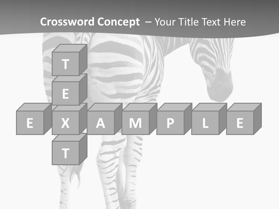 Burchell White Animal PowerPoint Template