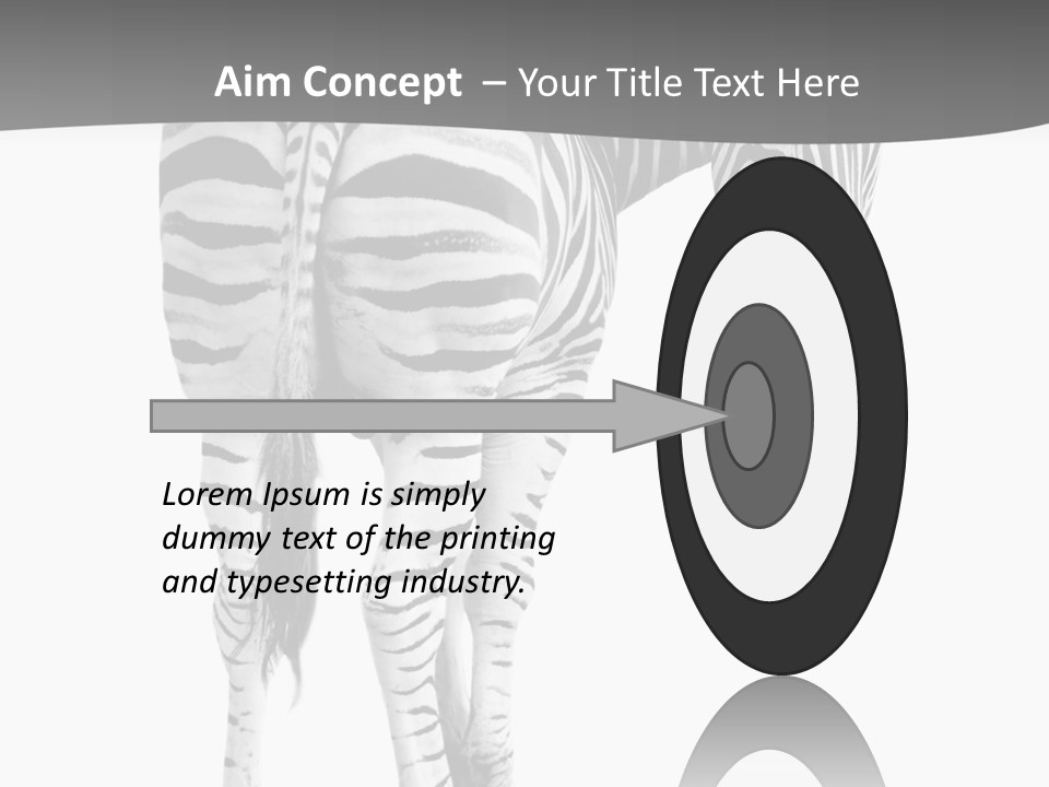 Burchell White Animal PowerPoint Template