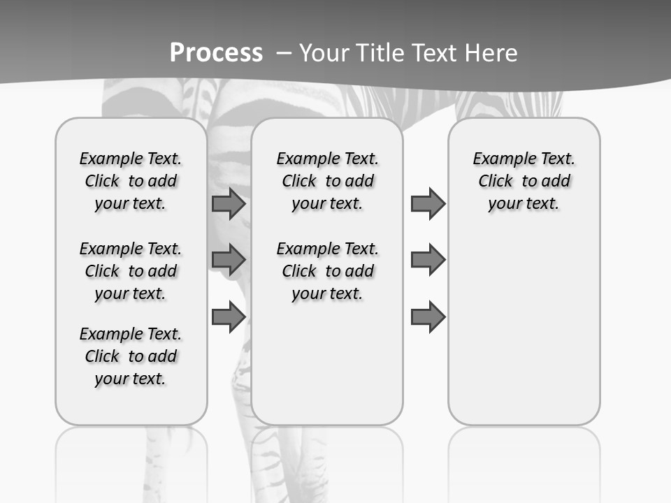 Burchell White Animal PowerPoint Template