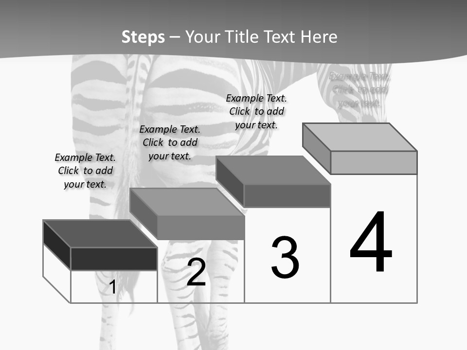 Burchell White Animal PowerPoint Template