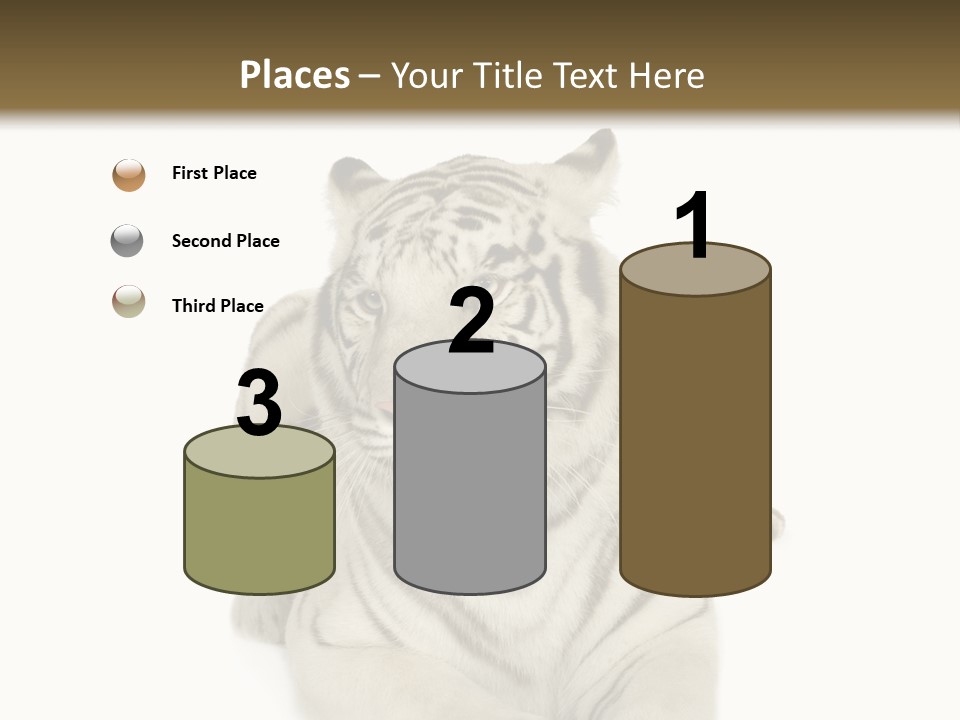 Dangerous White Mammal PowerPoint Template