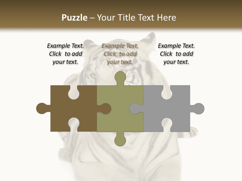 Dangerous White Mammal PowerPoint Template