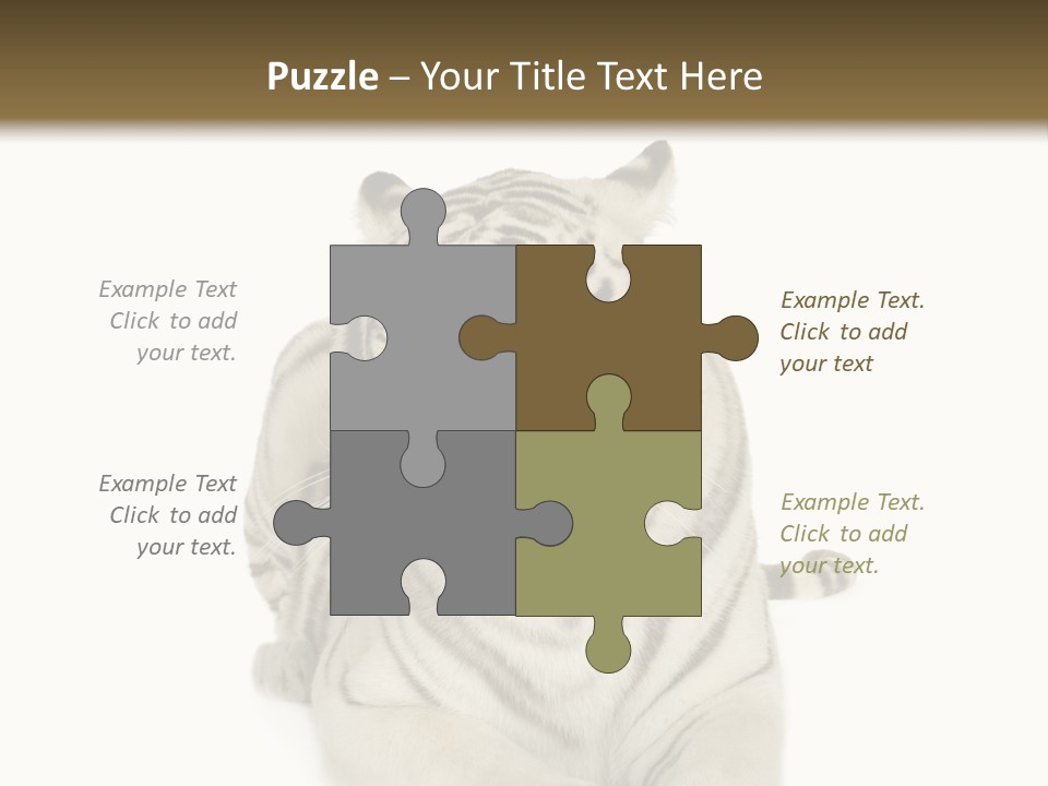 Dangerous White Mammal PowerPoint Template