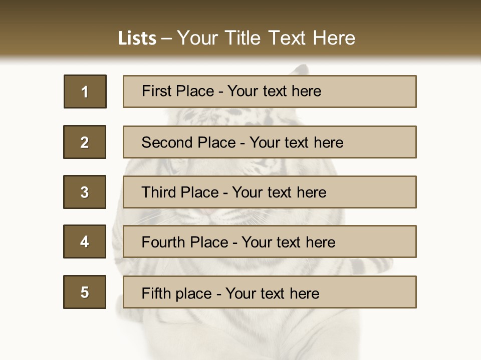 Dangerous White Mammal PowerPoint Template