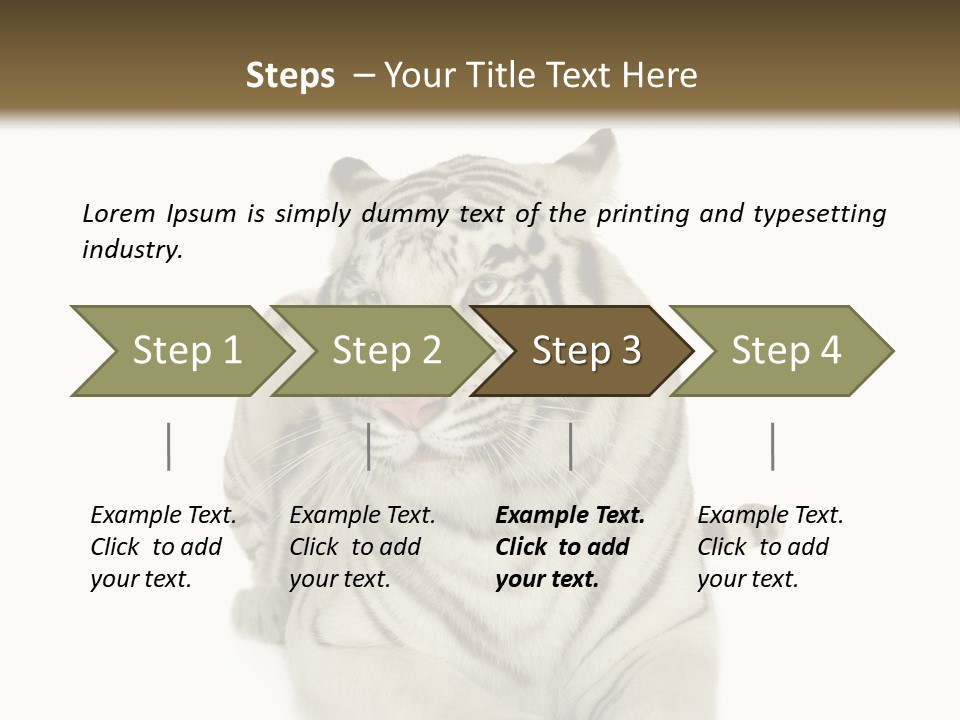 Dangerous White Mammal PowerPoint Template