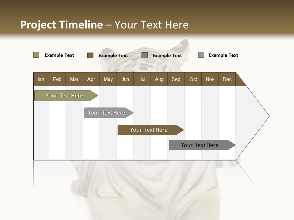 Dangerous White Mammal PowerPoint Template