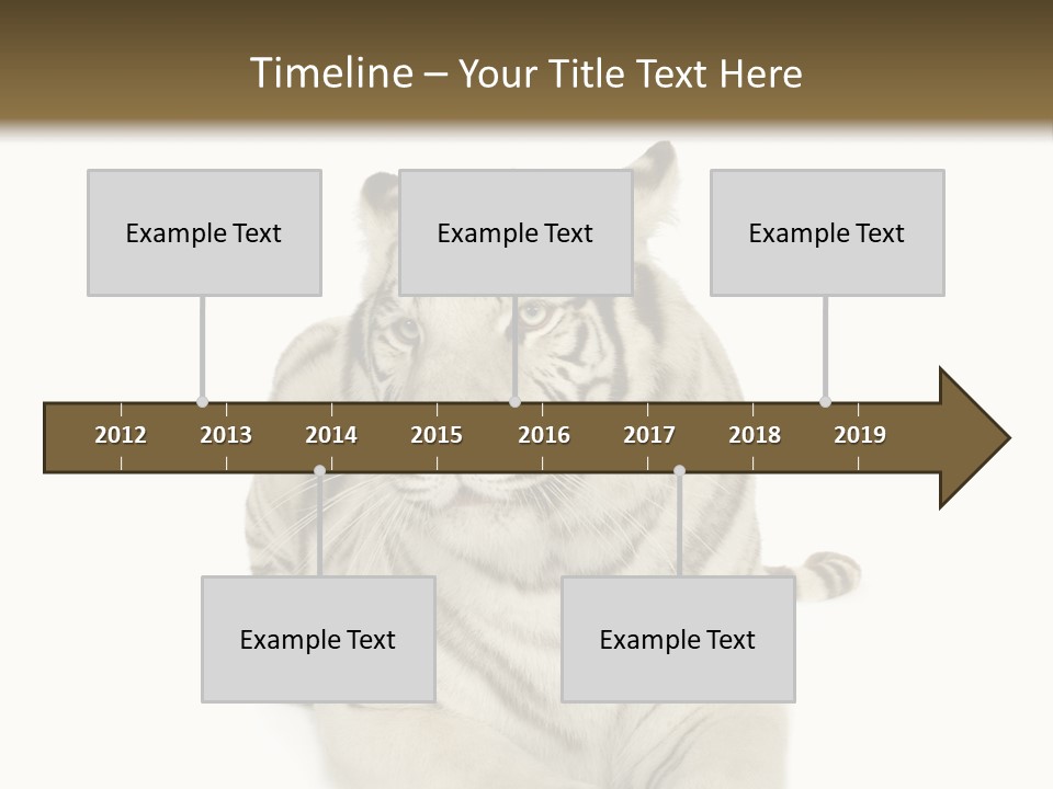 Dangerous White Mammal PowerPoint Template