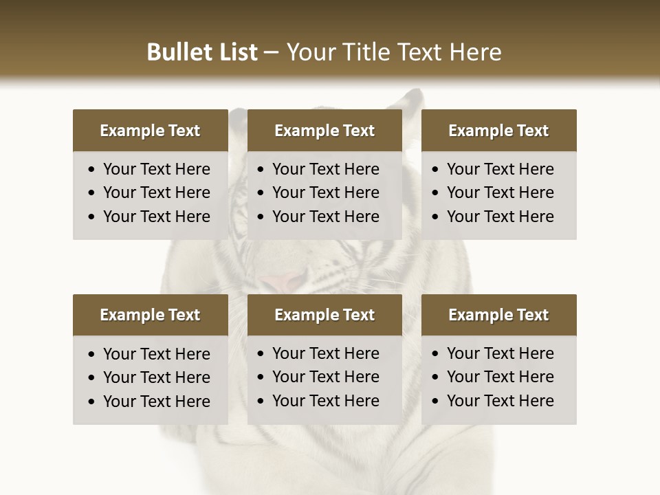 Dangerous White Mammal PowerPoint Template