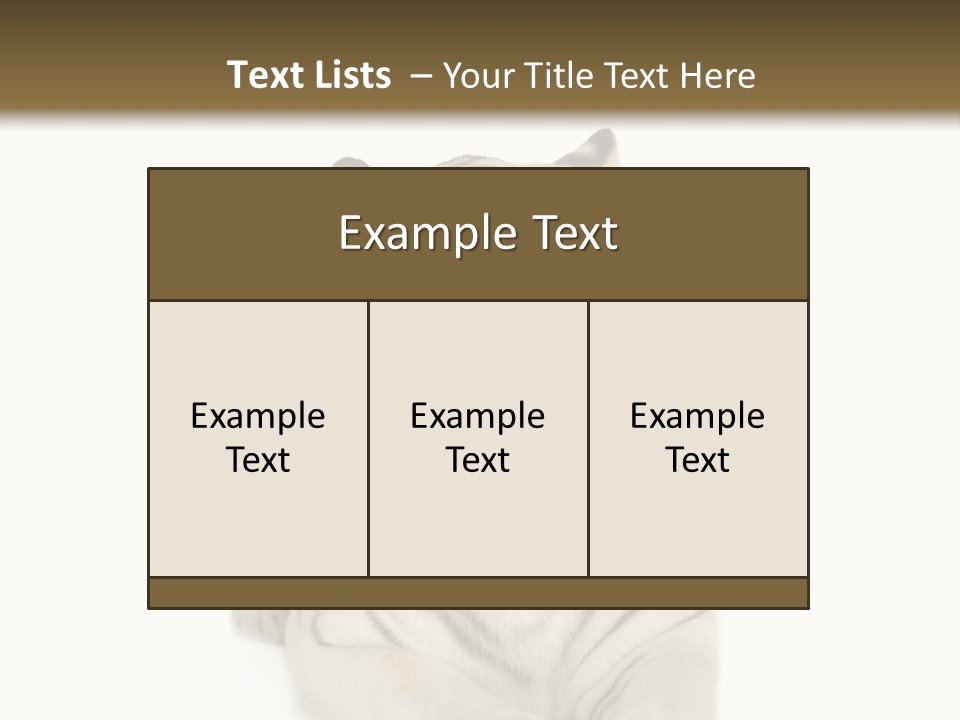 Dangerous White Mammal PowerPoint Template