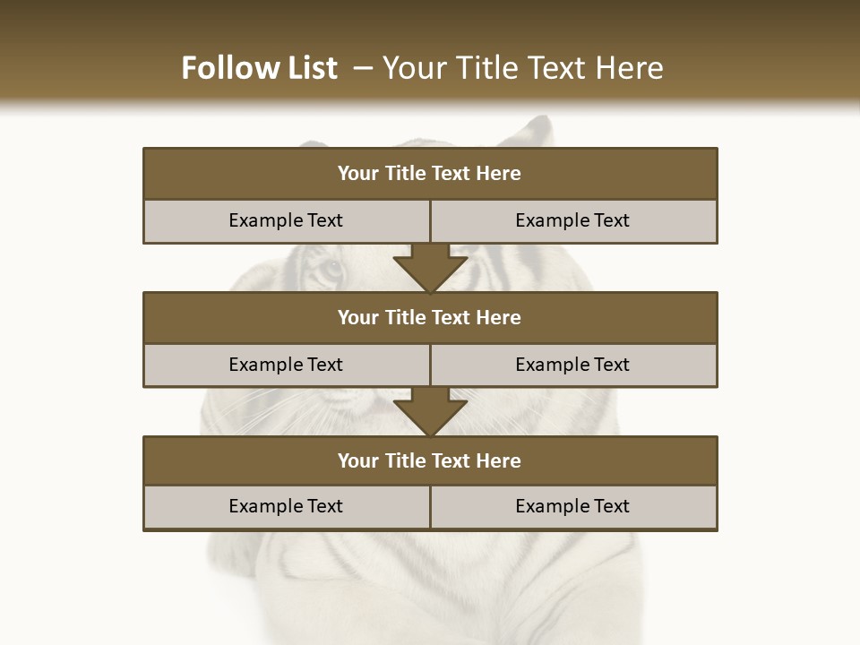Dangerous White Mammal PowerPoint Template